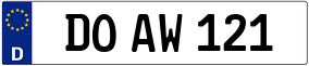 Trailer License Plate
